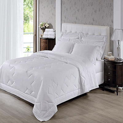 cama jogo de cama jogo de cama queen cristal renascenca branco 4 pecas   percal 300 fios   buettner