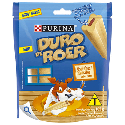 Petisco Osso Duro de Roer Ossinho para Ces - 105g