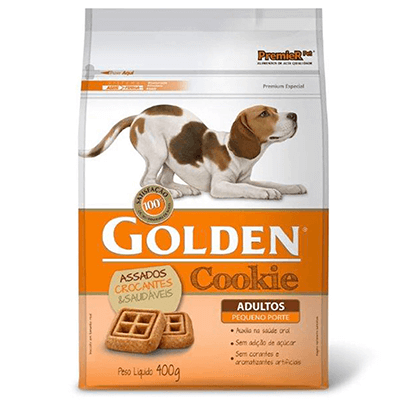 caes ossinhos e petiscos biscoito golden cookie para caes adultos de racas pequenas